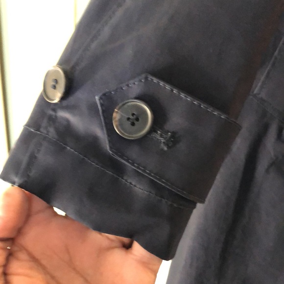 Men’s navy blue H&M raincoat - Long Jacket - Picture 2 of 9